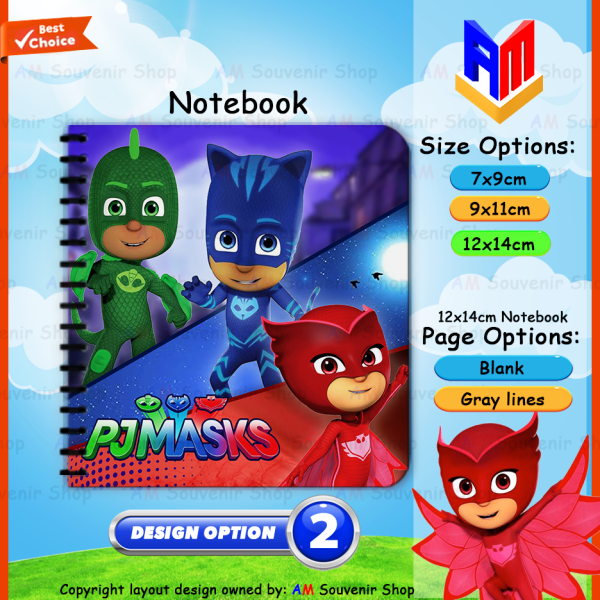 🎉 PJ Masks Mini Notebook 📒 Cute Pocket Notebook ✨ Birthday Giveaway 🎁 Kids Party Favor