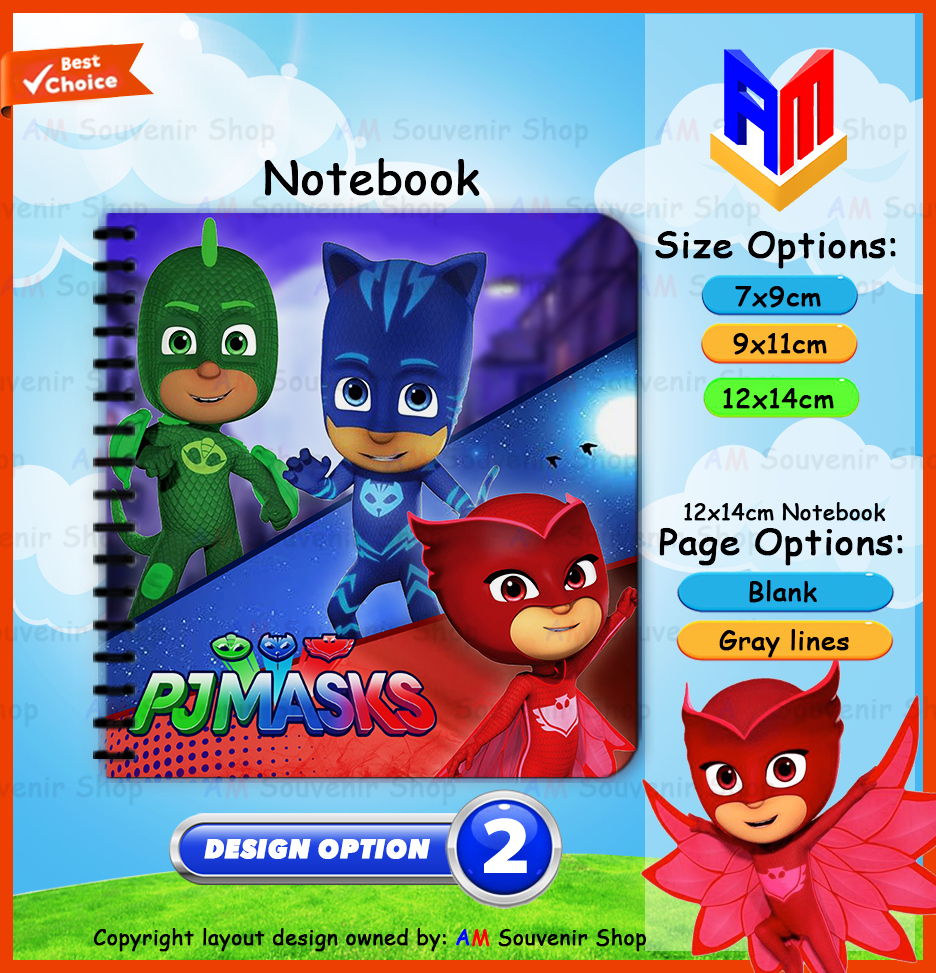 🎉 PJ Masks Mini Notebook 📒 Cute Pocket Notebook ✨ Birthday Giveaway 🎁 Kids Party Favor