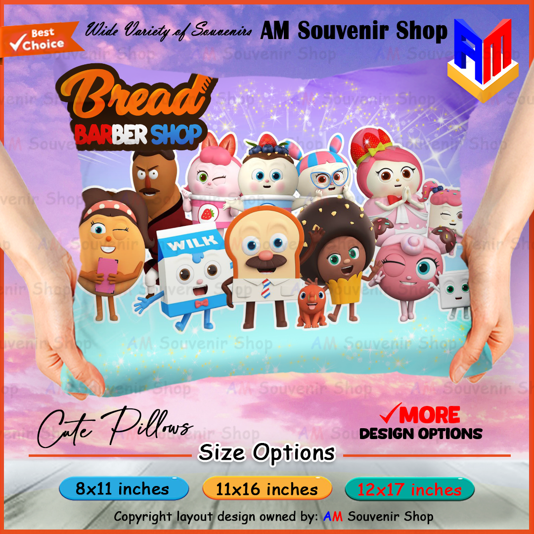 Mr. Bread • Wilk • Choco • Soft Fluffy Pillow • Rectangle