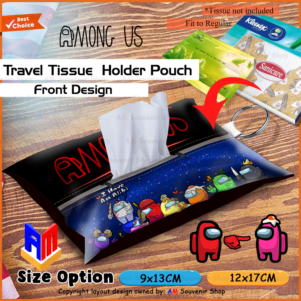 ??????? Among Us Keychain Tissue Pouch ???????? ??? Cute Crewmate Travel Accessory ???????? - Image 3