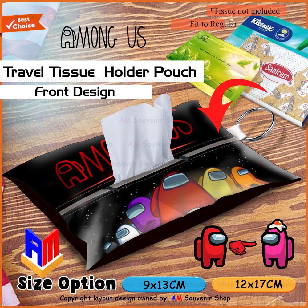 ??????? Among Us Keychain Tissue Pouch ???????? ??? Cute Crewmate Travel Accessory ???????? - Image 4